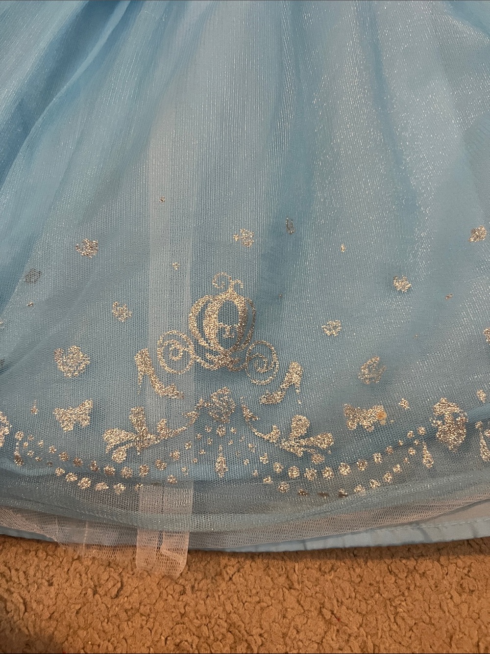 Disney Light Blue Cinderella Tulle Party Dress - Picture 3 of 5
